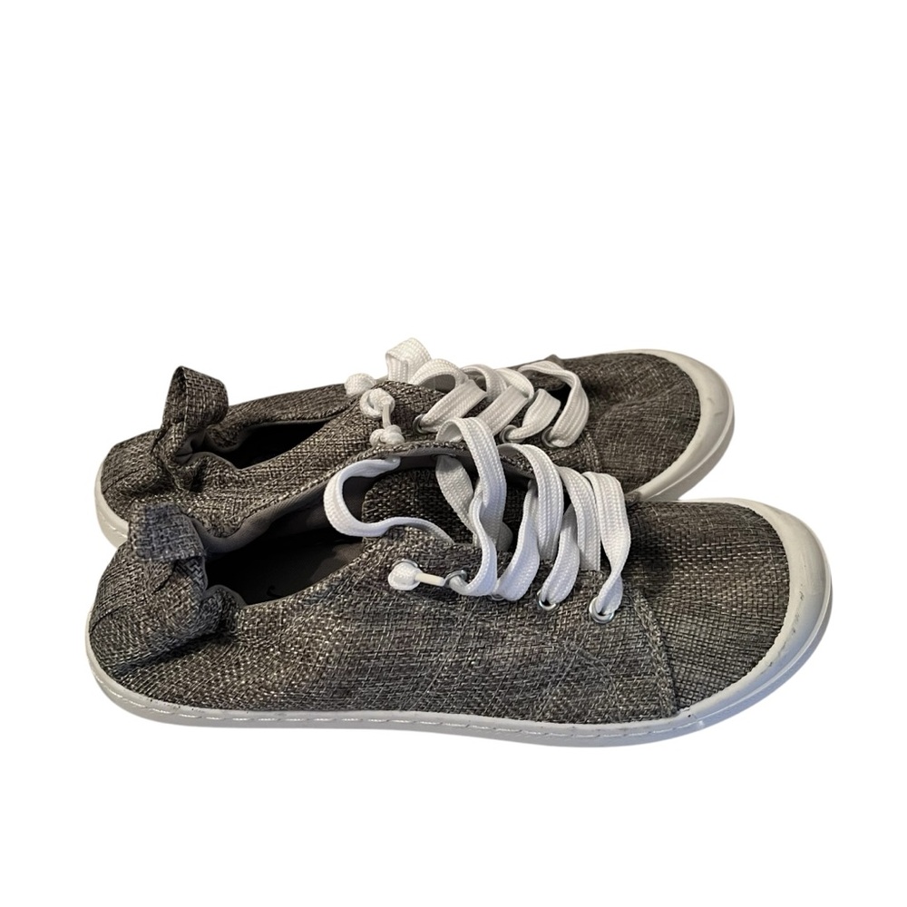Soulmates Women’s Lace Up Comfort Gray Shoes Size 6 - Picture 3 of 8
